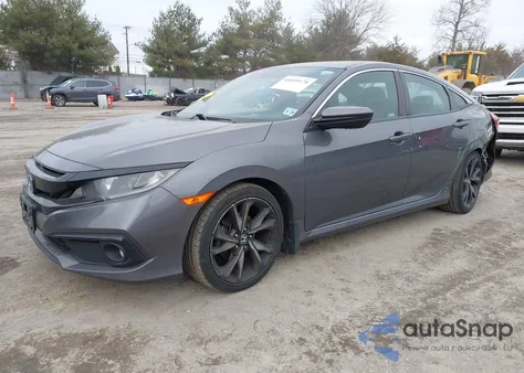 2019 Honda Civic Sport из США, поврежденный, VIN 2HGFC2F80KH529927